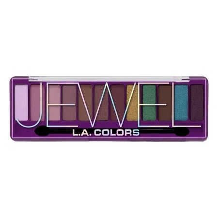 L.A. COLORS Eyeshadow Color Vibe 12 Color Palette Jewel 0.30 fl oz | Walmart (US)