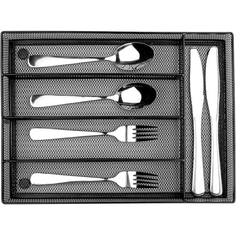 5 Component Utensil Drawer Organizer Cutlery Tray Silverware Flatware Storage Divider for Kitchen... | Walmart (US)