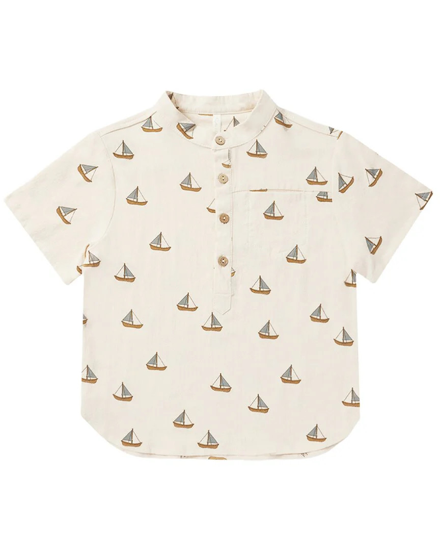 Rylee + Cru Collective Mason Linen-Blend Shirt | Shop Simon