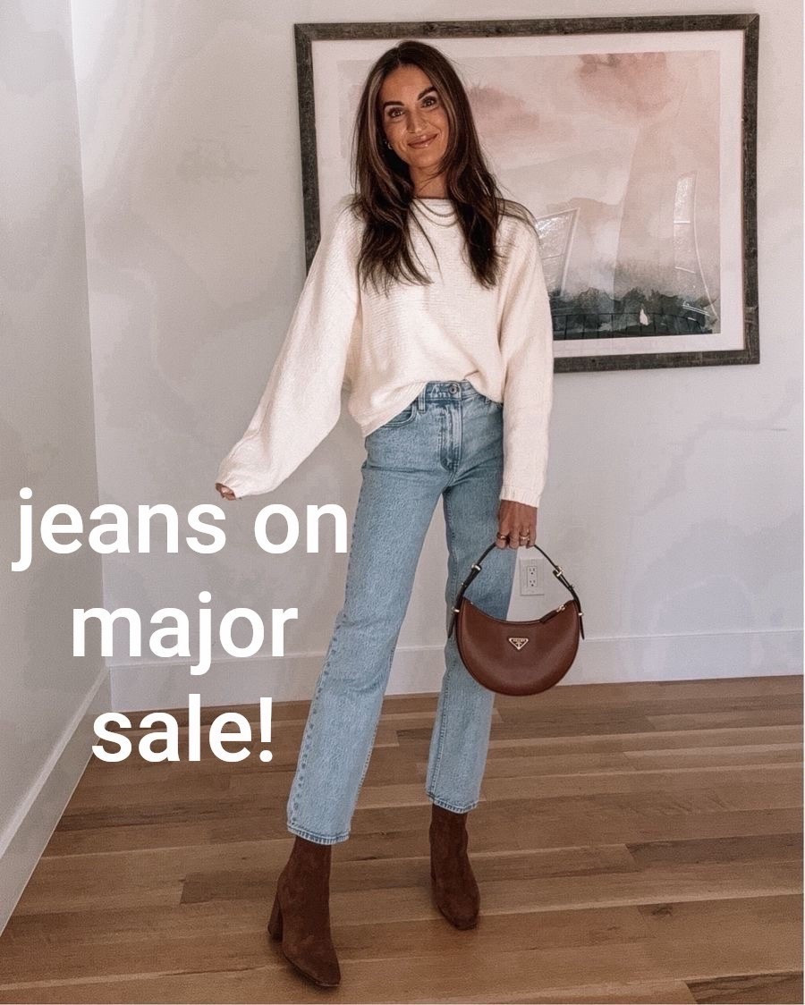 more fall fave son sale rn! 😍 love getting the ‘short’ version in these jeans / sweater runs tts 

#LTKCyberWeek