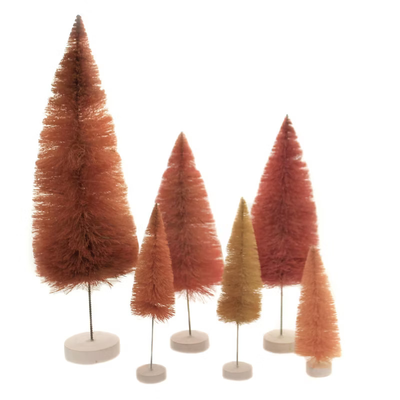Halloween 16.0" Rainbow Trees Brown Autumn Fall Village Decorate  -  Decorative Figurines | Target