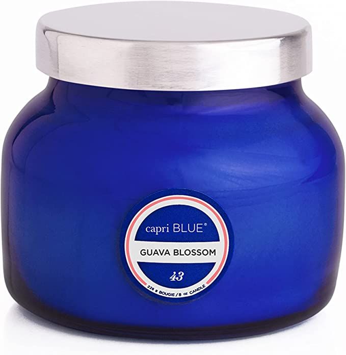 Capri Blue Guava Blossom Petite Jar Scented Candle - Home Decor Accent - 8 Oz | Amazon (US)