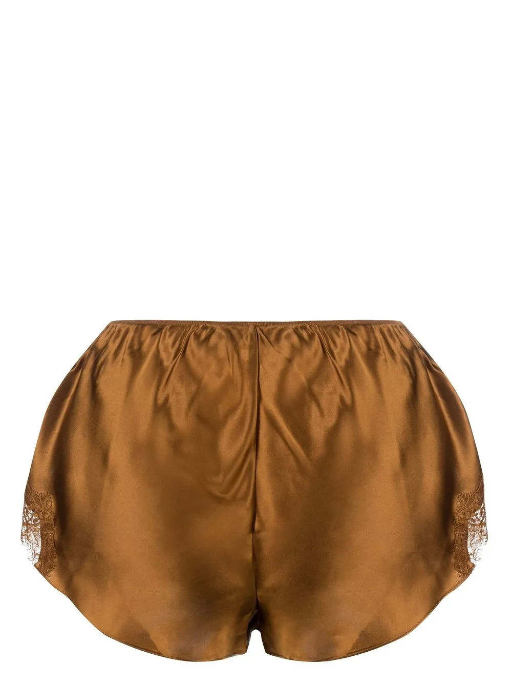 Sainted Sisters Scarlett lace-trim Silk Shorts - Farfetch | Farfetch Global