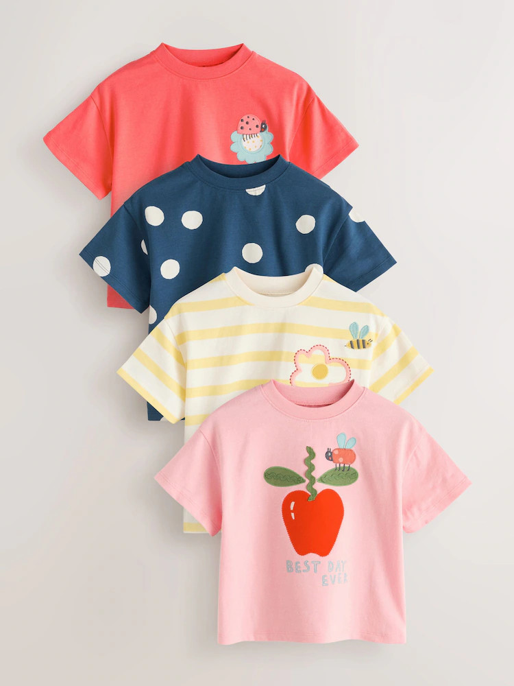 Pink T-Shirts 4 Pack (3mths-7yrs) | Next US