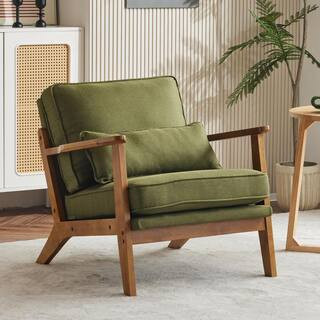Karl home Green Arm Chair with Wide Armrest K1G98000067 - The Home Depot | The Home Depot