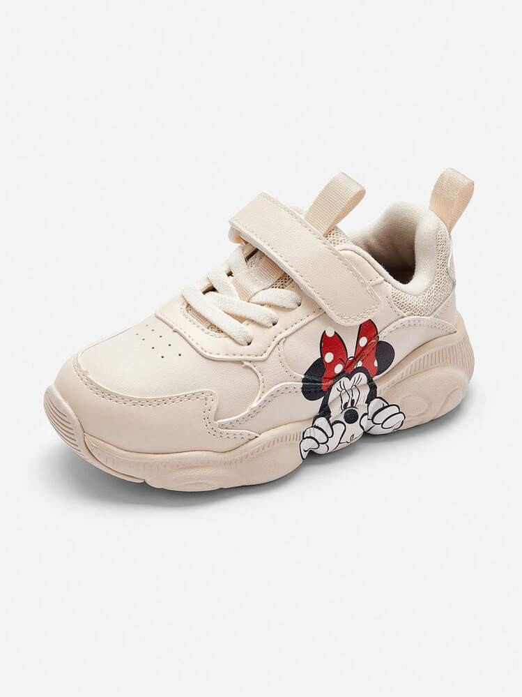 Balabala Young Girls Fashionable Clunky Sneaker Spring And Autumn Disney Cute Minnie Mouse Print ... | SHEIN