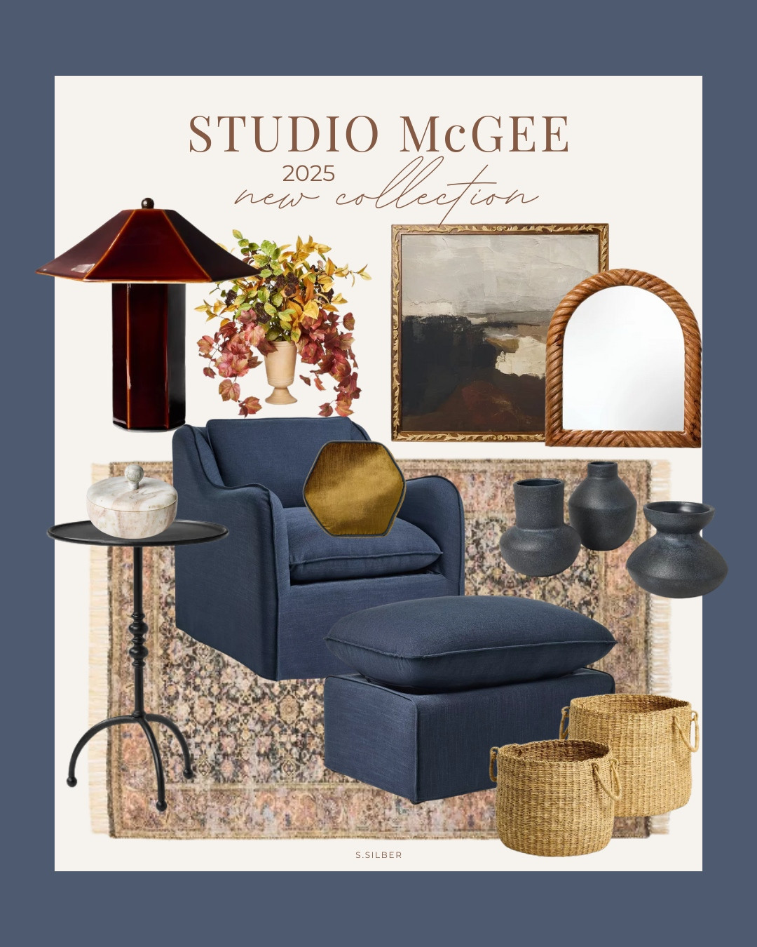 NEW Fall Studio McGee collection available 6/16! 

home decor, fall decor, wall art, living room, faux plants, accent table, baskets, rug, slipcover chair and ottoman, Target, Stefana Silber 

 #LTKSeasonal #LTKHome #LTKStyleTip