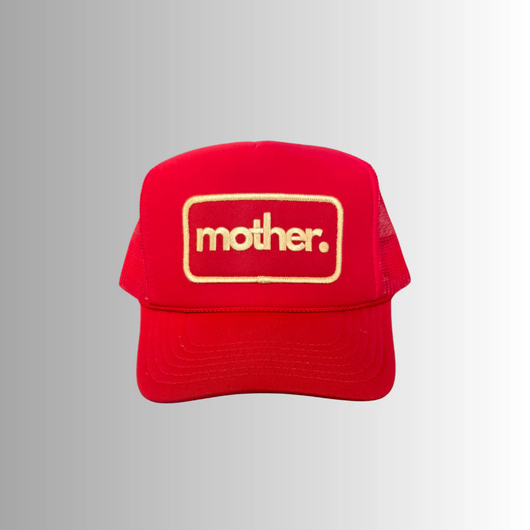 Mother Patch Trucker Hat - Red | Mother Hats