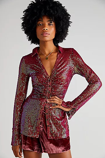 Sequin Shirtee | Free People (Global - UK&FR Excluded)