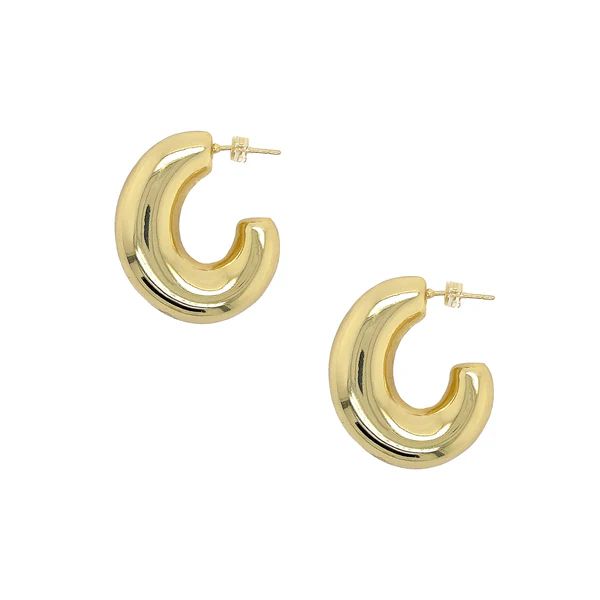 Chunky Oval Hoop Earrings | Jennifer Miller Jewelry