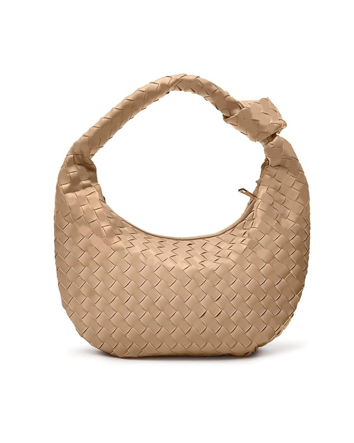 Woven Purse - Woven Tote bag for Women - Knotted Large Slouchy Hobo Shoulder Handbags - Soft Vega... | Amazon (US)