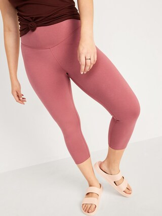 Extra High-Waisted PowerChill Hidden-Pocket Cropped Leggings for Women | Old Navy (US)