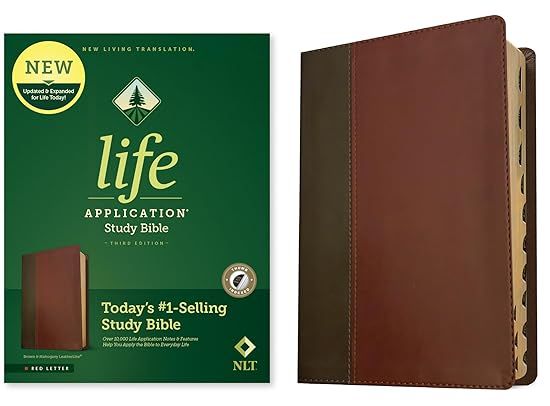 NLT Life Application Study Bible, Third Edition (Red Letter, LeatherLike, Brown/Mahogany, Indexed... | Amazon (US)