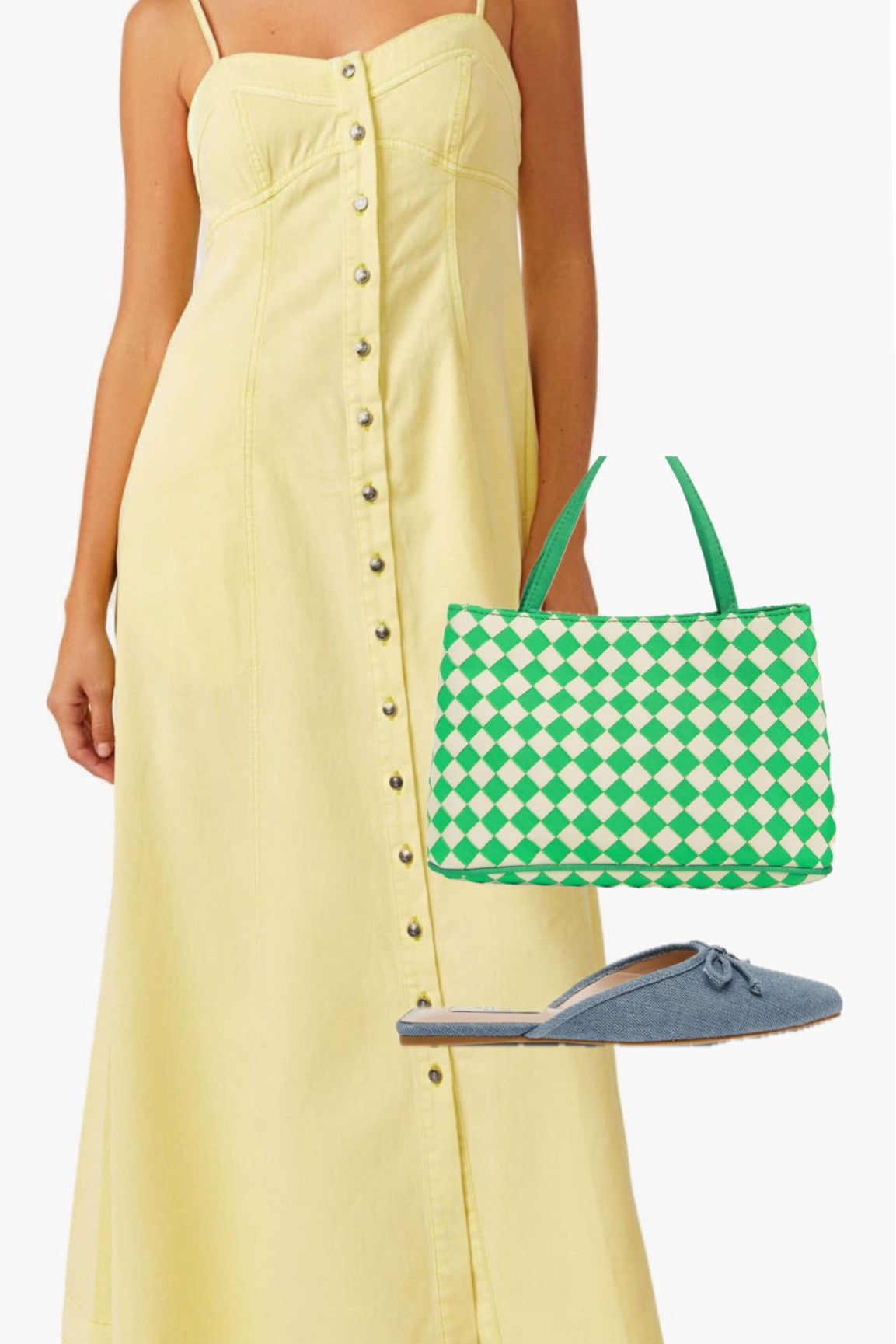 Bright colors for summer! These free people dress is marked down at Nordstrom rack. These denim bow flats are a fun take on the trendy flats everyone is wearing right now!

#LTKSummerSales