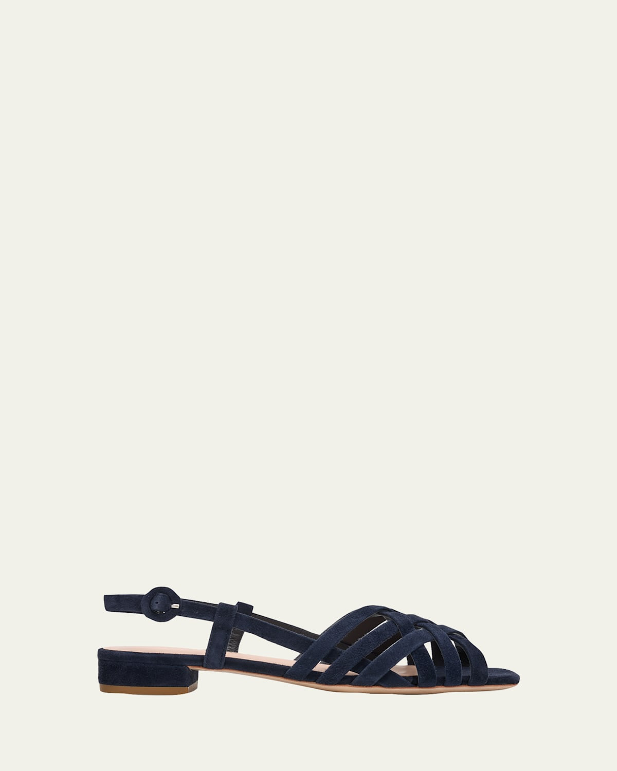 Woven Suede Flat Slingback Sandals | Bergdorf Goodman