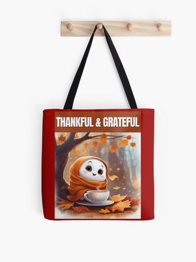Fall Ghost - Thankful & Grateful Tote Bag | Redbubble (US)