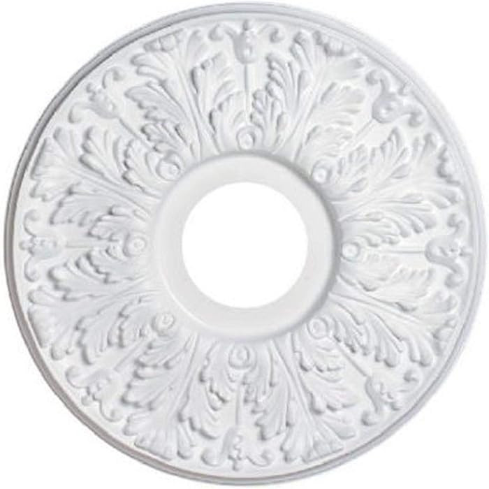 Westinghouse 7702800 15-1/2-Inch Victorian White Finish Ceiling Medallion | Amazon (US)