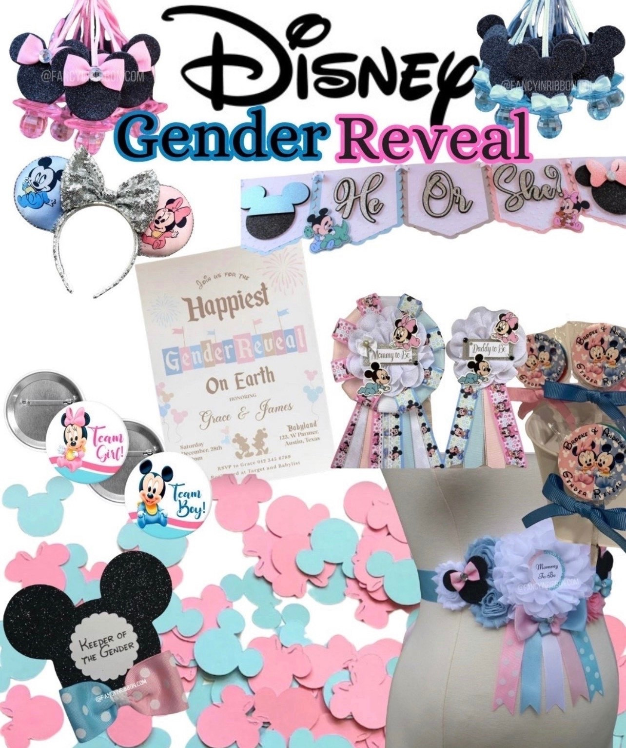 Disney gender reveal theme is it a he or she gender reveal decor party decorations

#LTKMothersDay #LTKgrwm #LTKmomlife