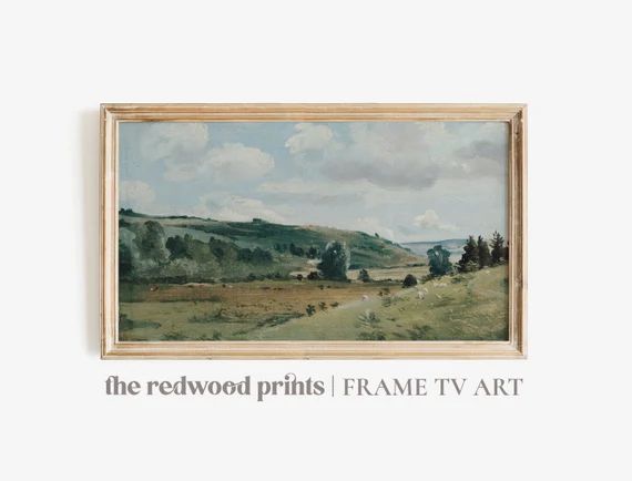 Samsung Frame TV Art Vintage Landscape Painting Antique - Etsy | Etsy (US)