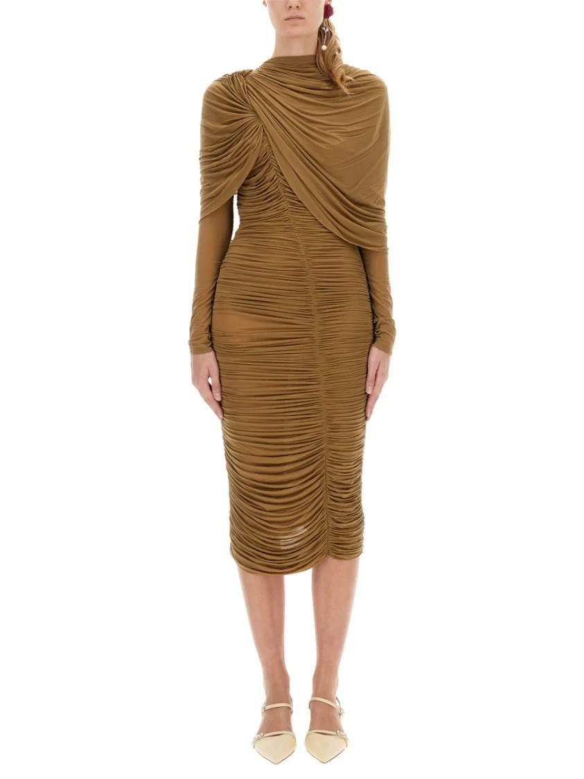 Draped Midi Dress | Shop Simon