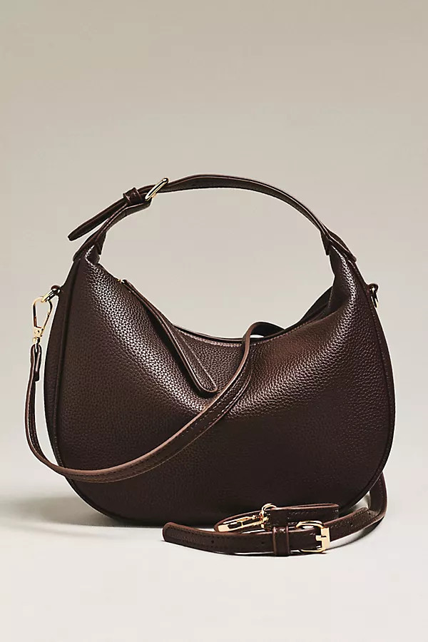 Faux Leather Buckle Shoulder Bag | Anthropologie (US)