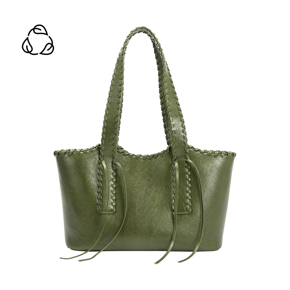 Olive Phoebe Recycled Vegan Shoulder Bag | Melie Bianco | Melie Bianco
