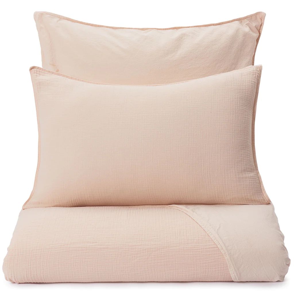 Manisa Muslin Bed Linen [Powder Pink] | URBANARA (EU)