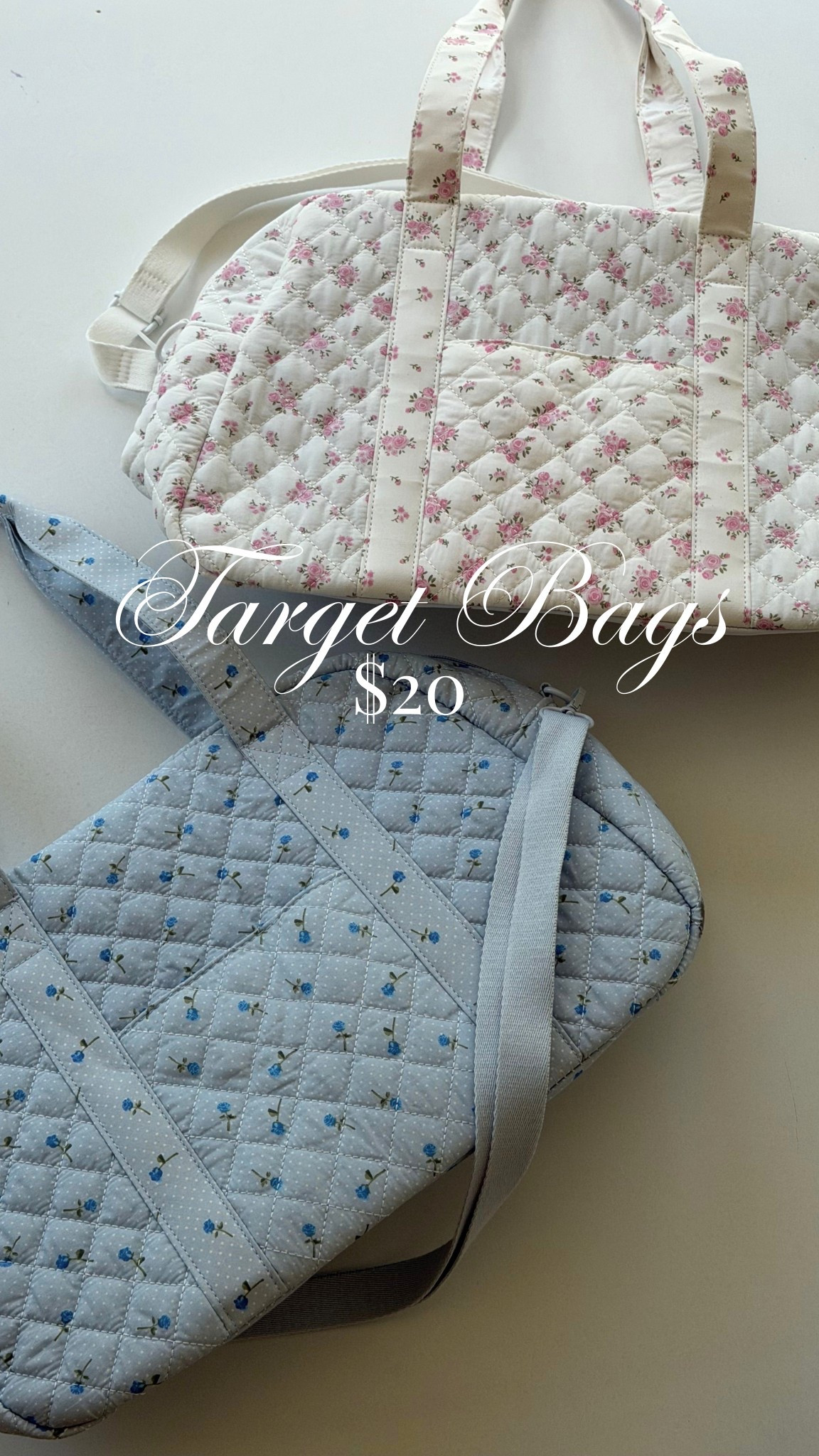 These bags are giving LoveShackFancy vibes but for $20!!! I am using them as diaper bags, they’re wipeable! 🎀

#LTKBump #LTKTravel #LTKmomlife