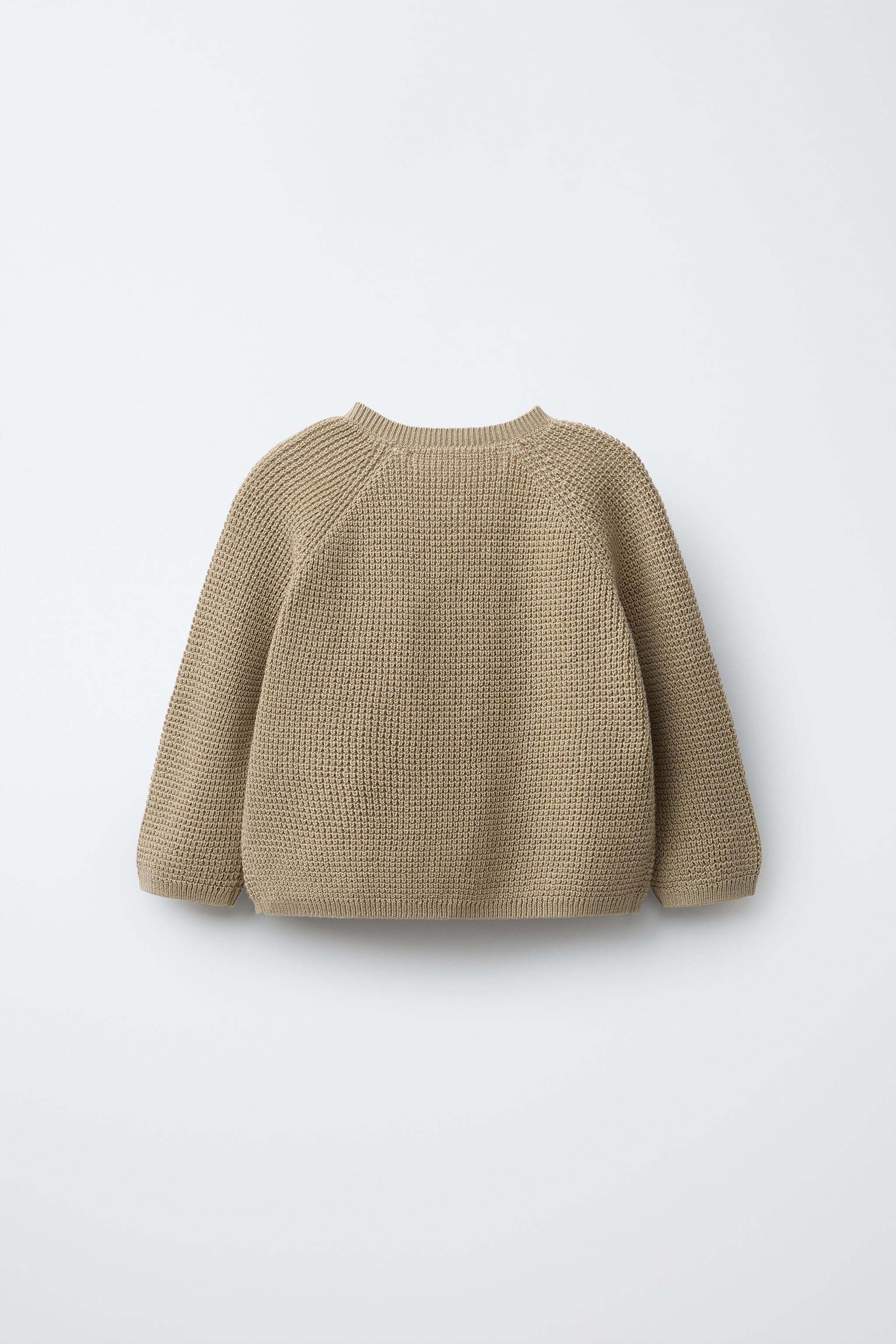 WAFFLE KNIT HENLEY JUMPER | Zara US