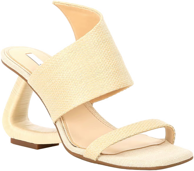 Plumlee Asymmetrical Raffia Architectural Wedge Sandals | Dillard's
