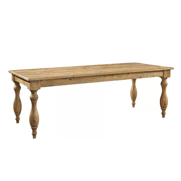 Biloxi 87'' Pine Solid Wood Dining Table | Wayfair North America