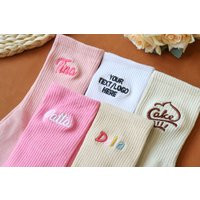 Customized Embroidered Socks With Your Name, Text, & Logo, Personalized Women's Socks, Unique Gifts, Sports Team | Etsy (US)