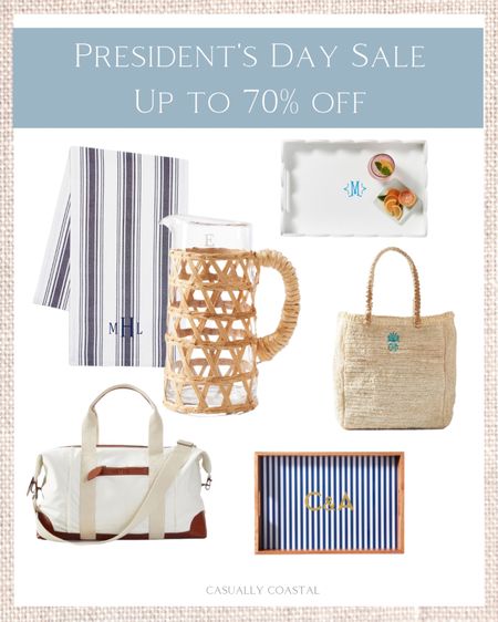 Some faves from Mark & Graham's President's Day sale! Free shipping on orders $100+ with code SHIPFREE!
-
coastal home, home decor, coastal decor,, serving tray, monogrammed gifts, gifts for her, french stripe table runner, spring table runner, striped table runner, cane pitcher, drink pitcher, scalloped tray, lacquered tray, wood tray, rectangular trays, straw tote bag, woven tote bag, canvas overnight bag, canvas weekender, coastal weekender, white & leather weekender, travel bag, coffee table tray

#LTKhome #LTKSale #LTKFind