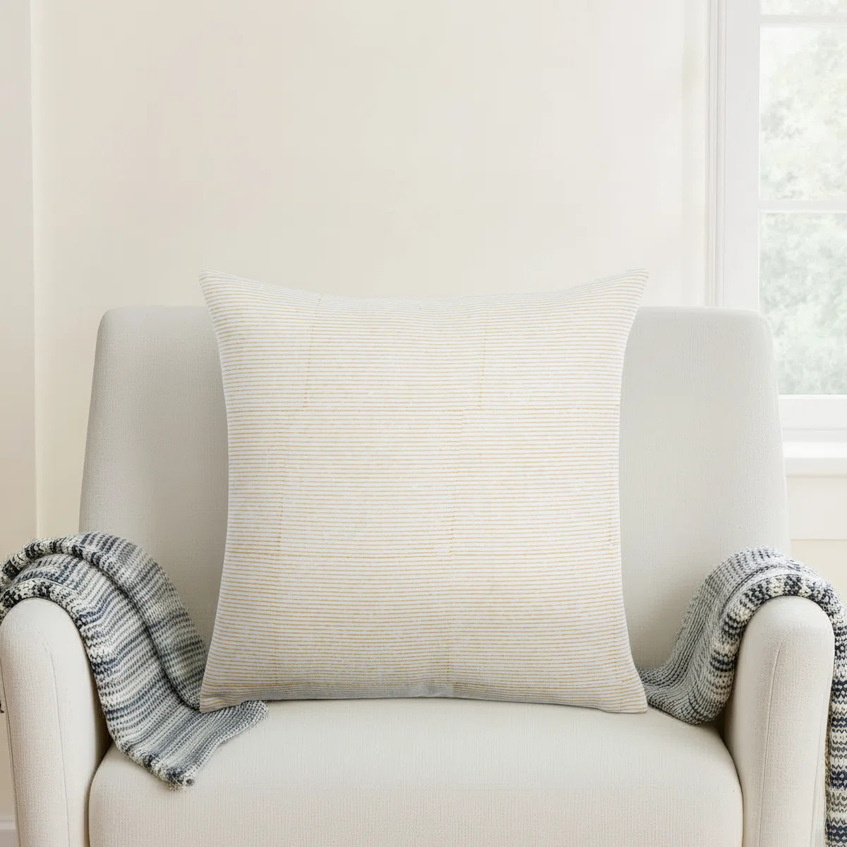 Vischer Linen Blend Throw Square Pillow | Wayfair North America