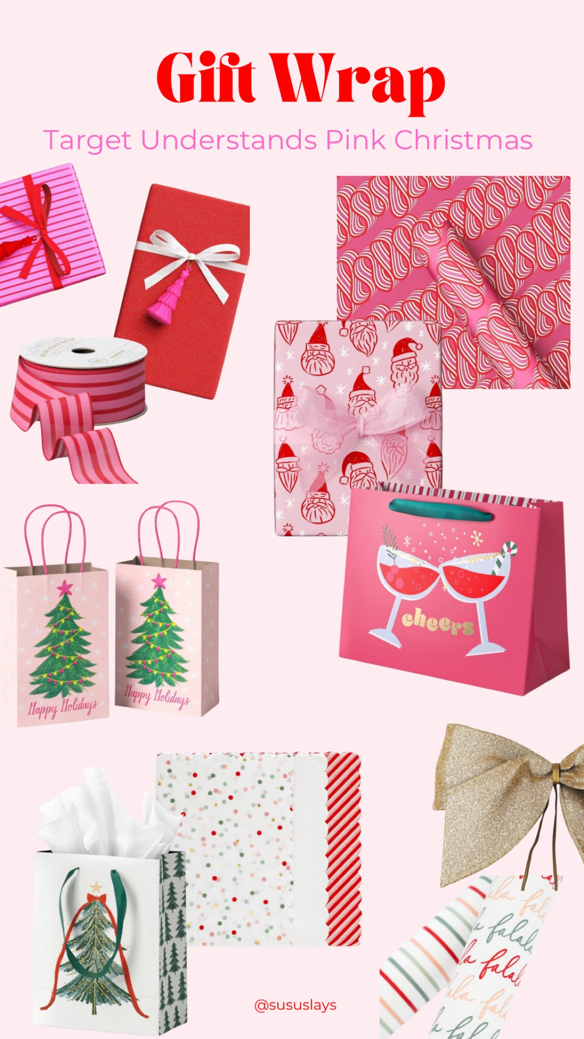 Target has the cutest wrapping supplies! Paper, gift bags, bows, gift toppers, tags, and more! I can’t wait to start wrapping presents 🎁 

#LTKGiftGuide #LTKHome #LTKHoliday