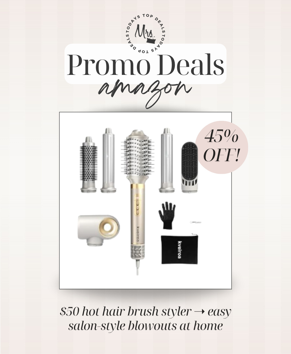 $50 hot hair brush styler ➝ easy salon-style blowouts at home 

 #LTKselfcare #LTKSaleAlert #LTKBeauty