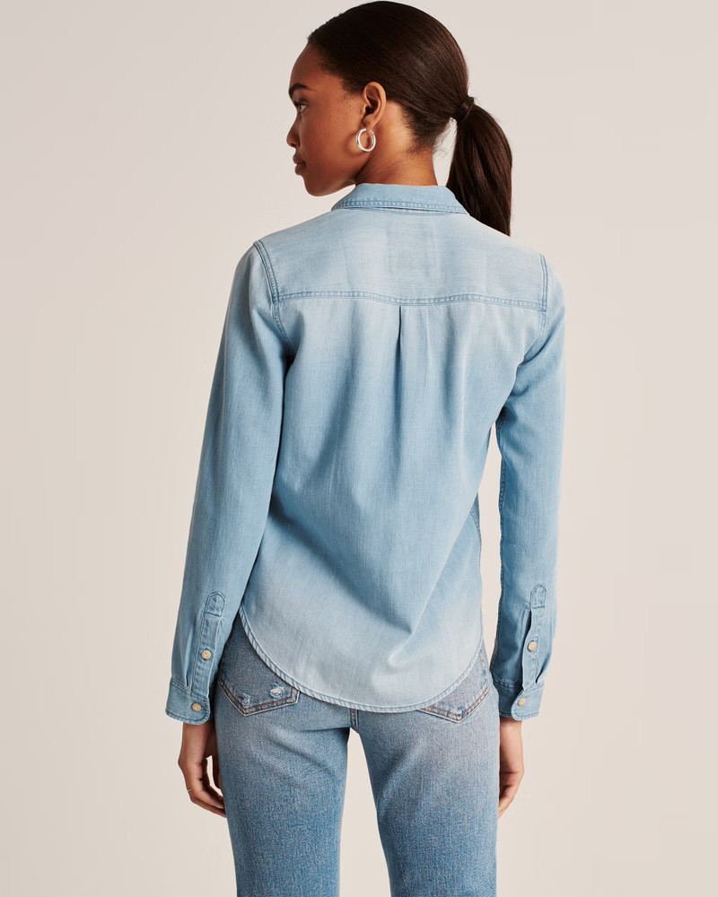Boyfriend Chambray Shirt | Abercrombie & Fitch (US)