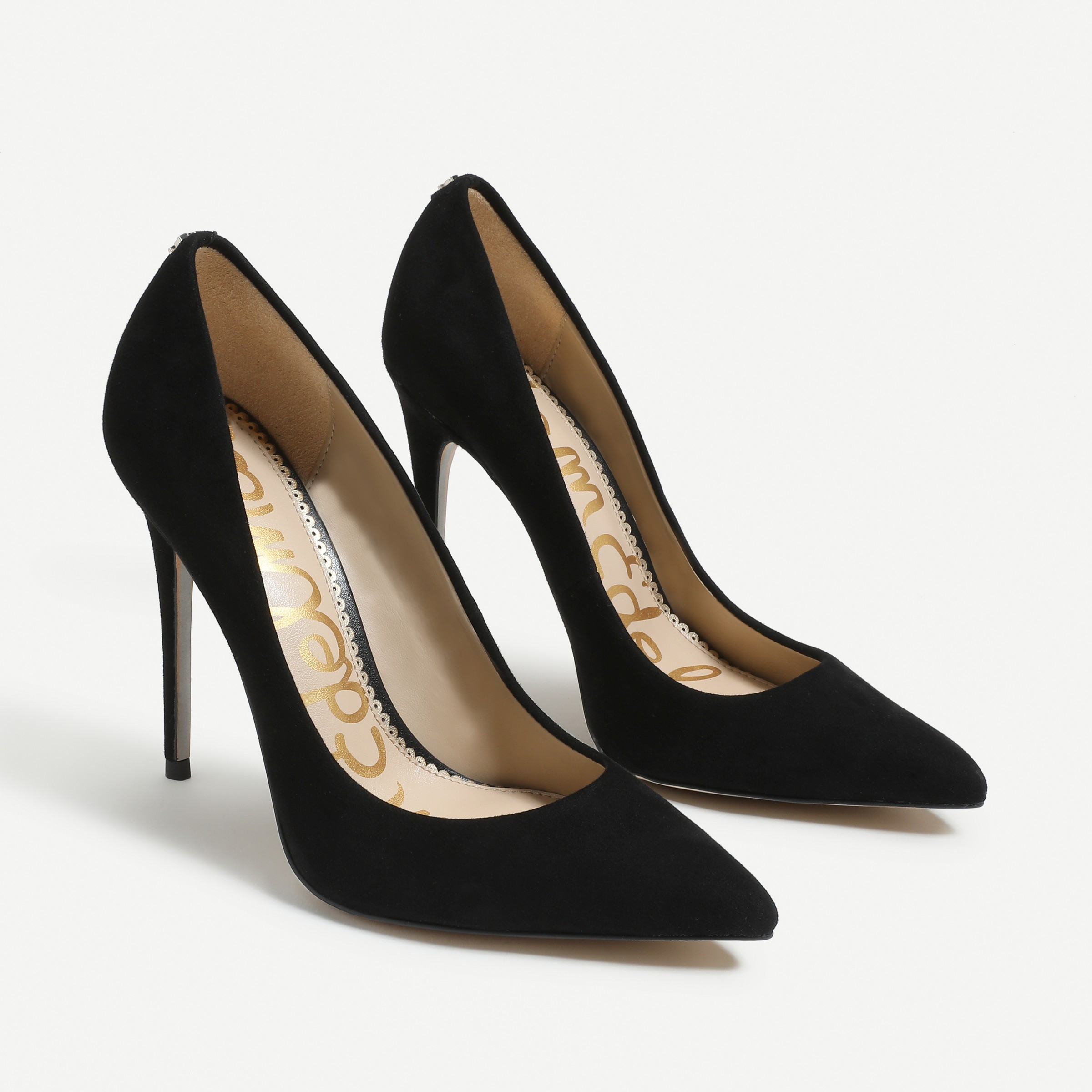 Sam Edelman Danna Pointed Toe Heel Black Suede 9.0 | Sam Edelman