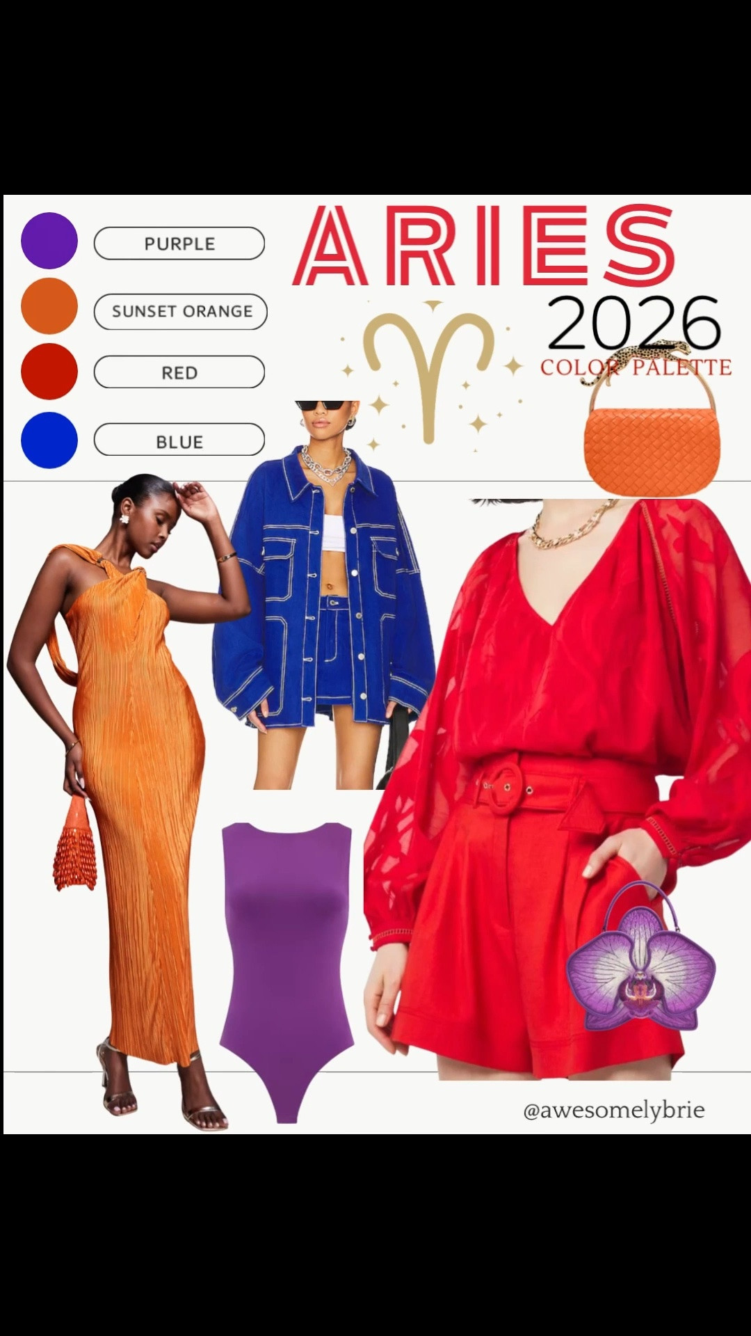 Aries Girls ♈️ add some of these items to your closet for your luckiest year ever! Choose this color palette to boldly take charge!

Orange, Red, Purple, and Blue!

#Dresses #SpringOutfit #DateNight #Aries

#LTKootd #LTKMidsize #LTKWorkwear