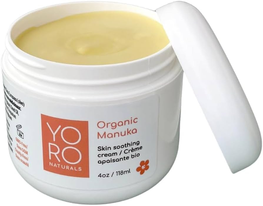 Organic Manuka Skin Soothing Cream for Sensitive Dry Skin, Itch Control, Rosacea, Honey Eczema Re... | Amazon (US)