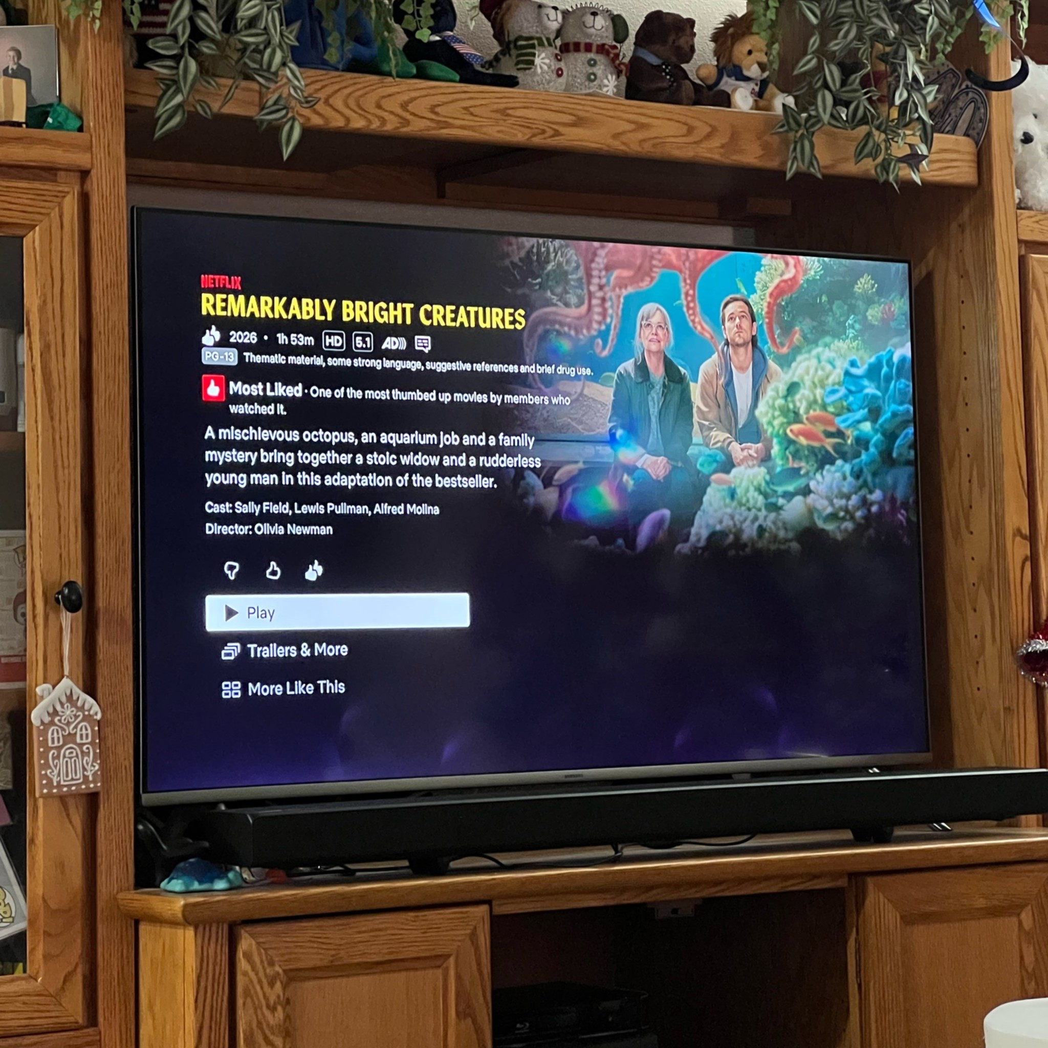Finally watching Remarkably Bright Creatures 🐙

#LTKdayinmylife #LTKHome #LTKstorytime
