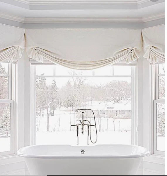 Faux Relaxed Roman Valance With Wings - Etsy | Etsy (US)