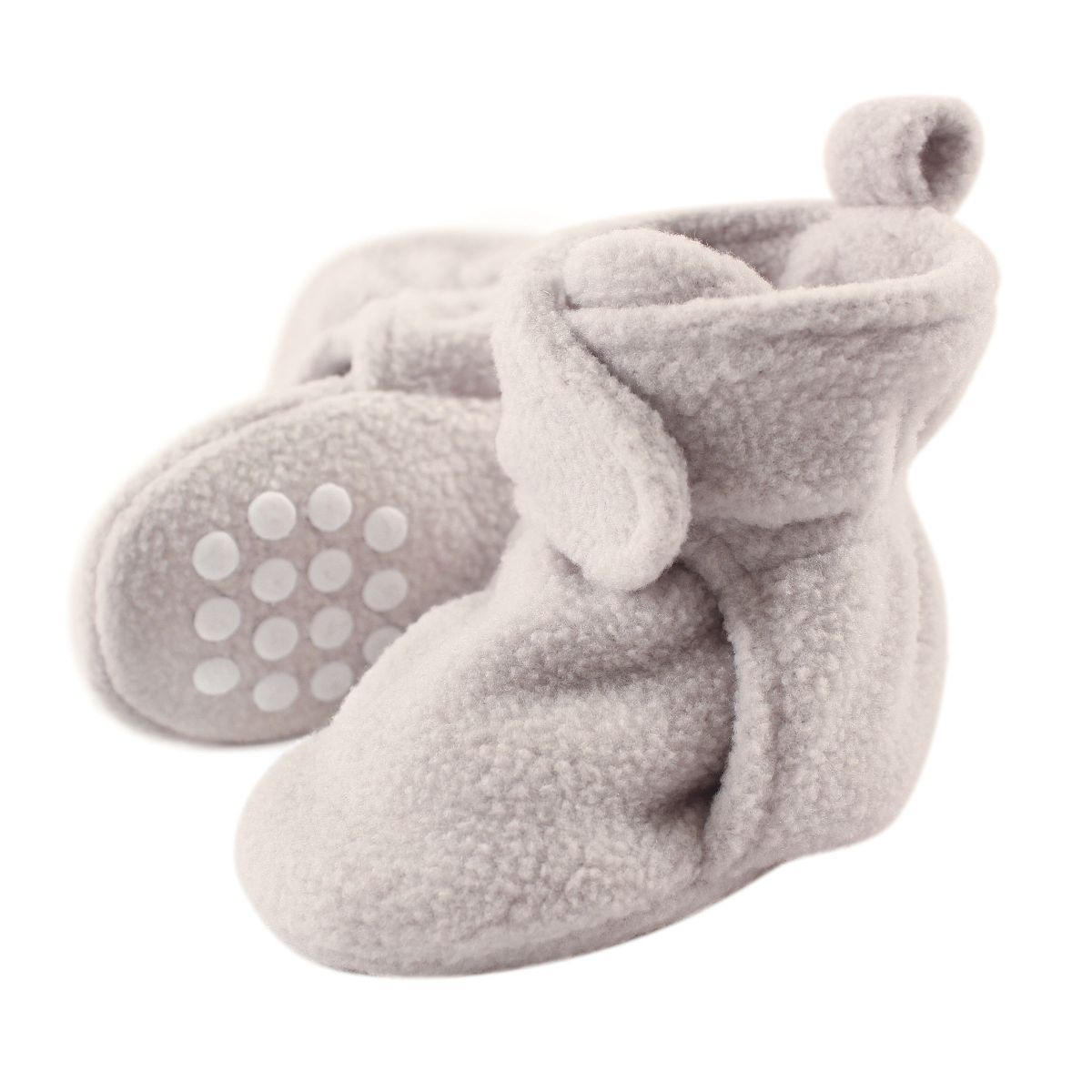 Luvable Friends Baby and Toddler Cozy Fleece Booties, Gray | Target