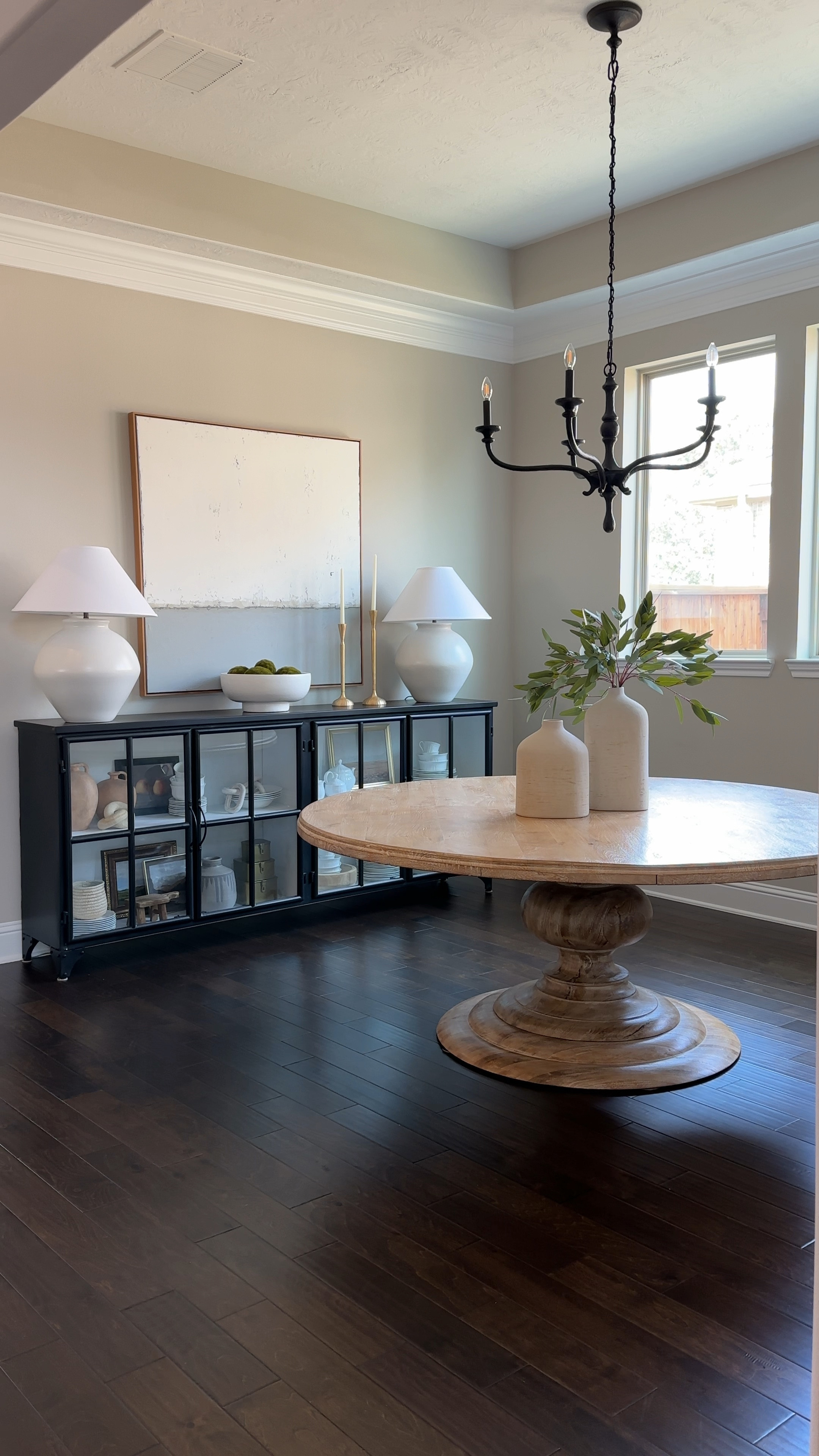 My dining room table from Kathy kuo home is on sale!! It’s super popular with you and such amazing quality!! I linked everything you see here too! The abstract art, orion bowl, and my favorite eucalyptus stems!! 

#LTKFind 

#LTKstyletip #LTKhome