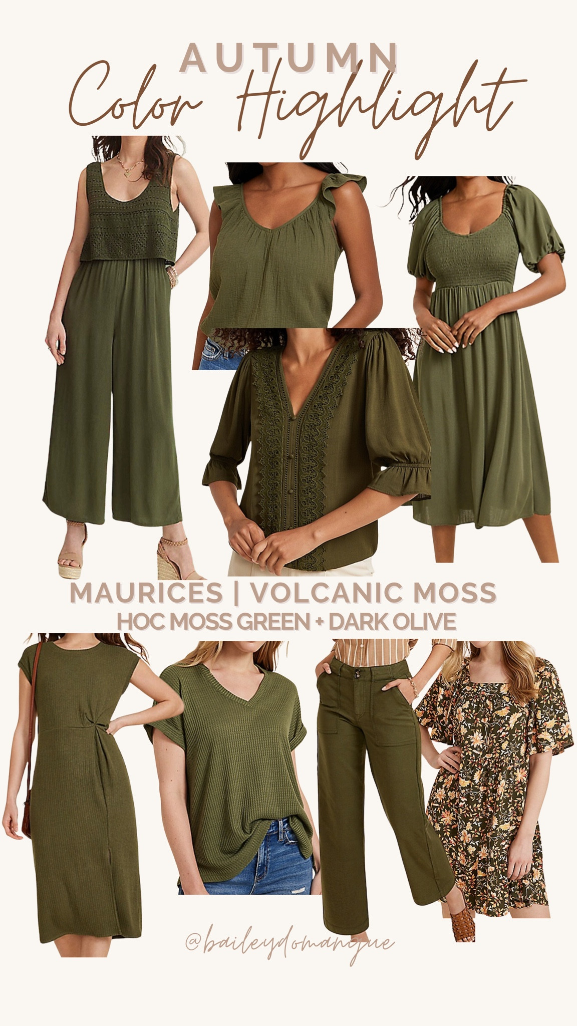 The MOST BEAUTIFUL color for Autumns going into the Fall from Maurices! 

HOC Autumn, HOC Dark Olive, HOC Moss Green, Dark Autumn, True Autumn

#LTKSeasonal #LTKFindsUnder50 #LTKWorkwear