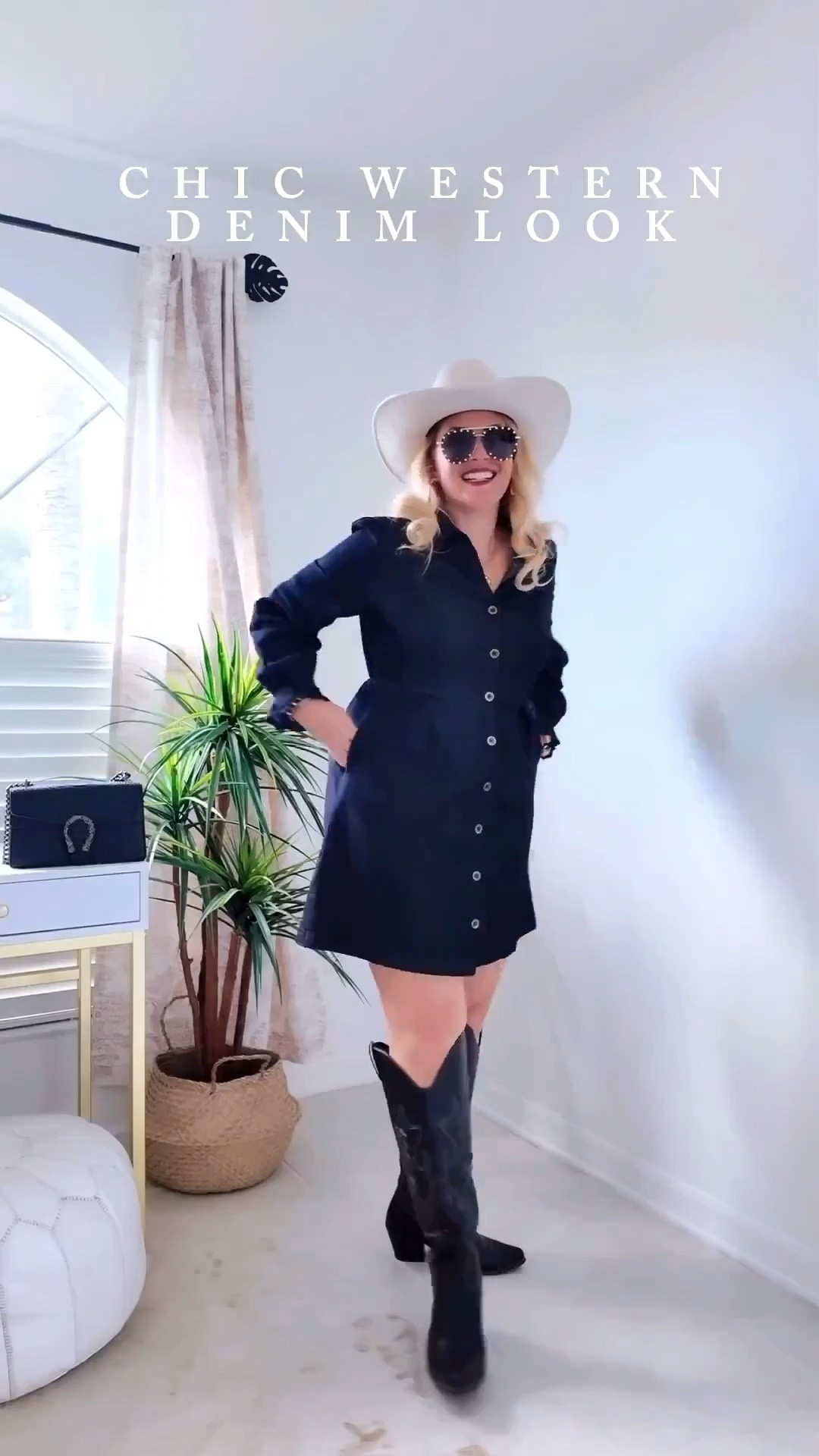 Here’s what accessories I’m using to glam up my denim dresses for the spring season!

Cowboy hat, studded sunglasses, Julie Vos jewelry, cowboy boots

Wearing a medium. Fits true to size. Fabric has stretch and side pockets!

Follow my LTK @jtstjtst11 on the @shop.LTK app to view this post and get my exclusive app-only content!

#liketkit  
@shop.ltk

#LTKSeasonal #LTKOver40 #LTKSaleAlert #LTKU #LTKTravel #LTKgrwm #LTKootd #LTKMidsize #LTKWorkwear #LTKFestival #LTKvlog #LTKMothersDay