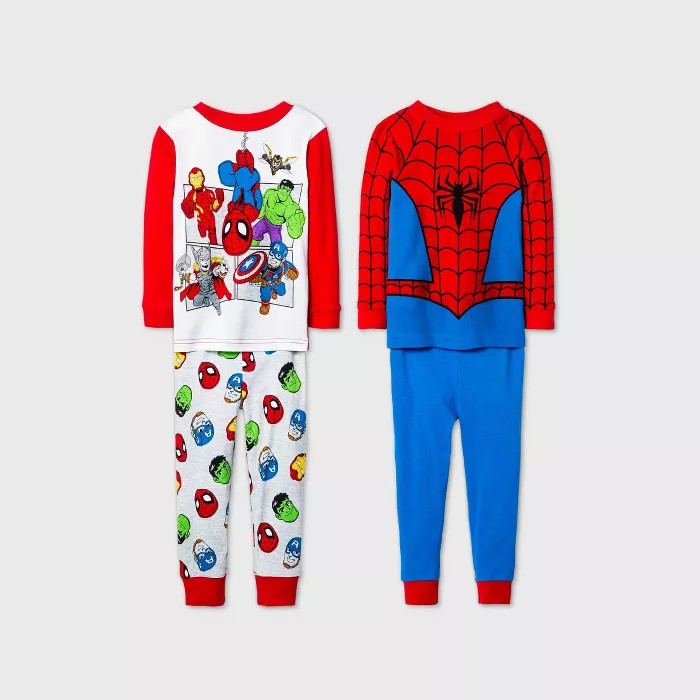 Toddler Boys' 4pc Spider-Man Pajama Set - Blue | Target