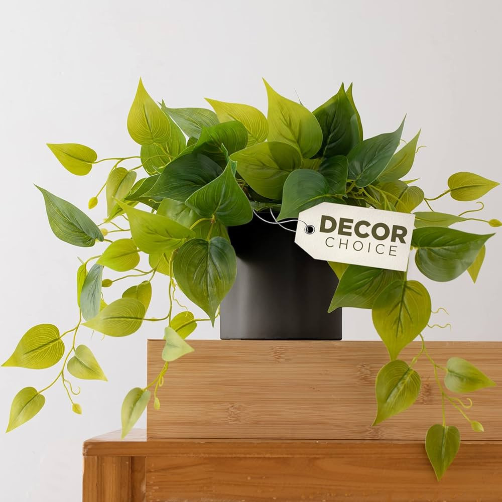 FOREVER LEAF Faux Plants Indoor, Artificial Plants for Home Decor Indoor, Pothos Small Fake Plant... | Amazon (US)