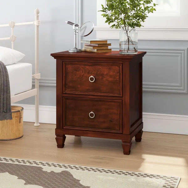 Westhampton 2 - Drawer Solid Wood Nightstand | Wayfair North America