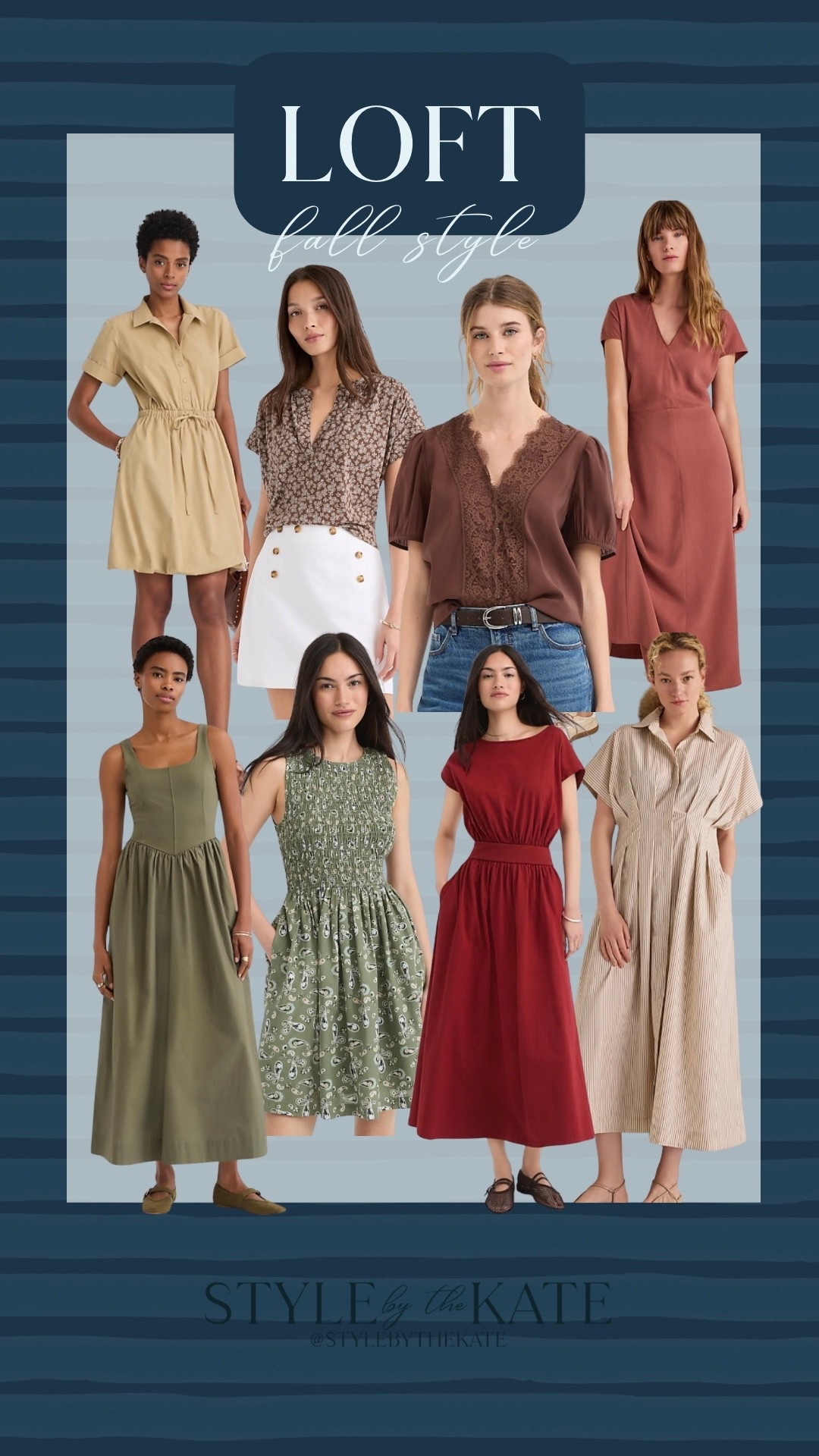 Loft fall finds keep getting better! Classic pieces to add to your closet this fall 

Fall dress 
Fall tops

#LTKootd #LTKSaleAlert #LTKWorkwear